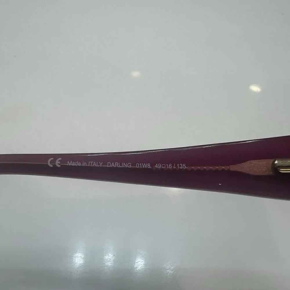 Juicy Couture Eyeglasses Frame Womens 49-16-135 Plastic Full Rim Brown Italy